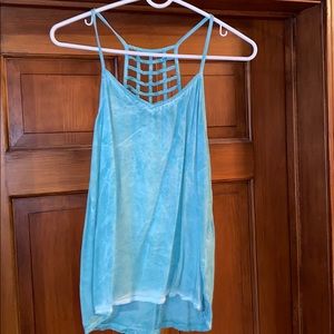 Aqua blue tank top